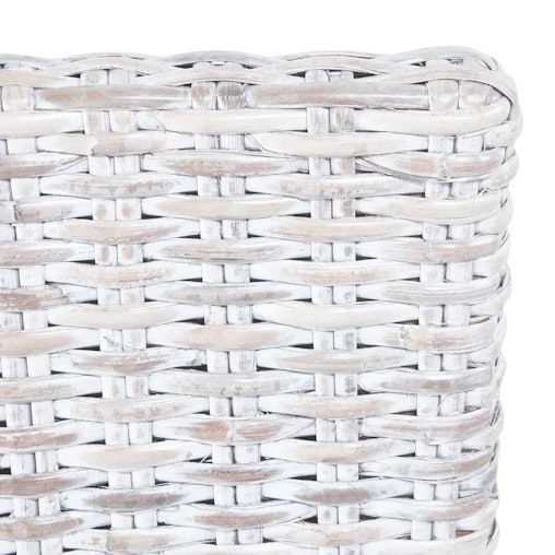 vidaXL Dining Chairs 6 pcs Light Brown Kubu Rattan and Mango Wood vidaXL Dining Chairs 6 pcs Light Brown Kubu Rattan and Mango Wood