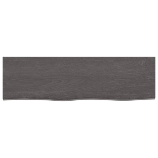 NNEVL Bathroom Countertop Dark Grey 100x30x4 cm Treated Solid Wood NNEVL Bathroom Countertop Dark Grey 100x30x4 cm Treated Solid Wood