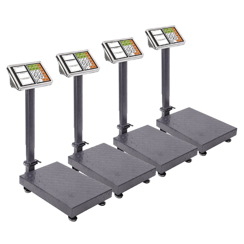 SOGA 4X Electronic Digital Platform Scale Postal Weight Black 150kg image number null