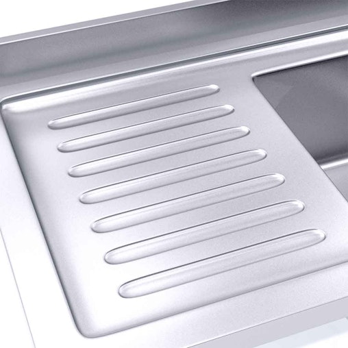 SOGA Stainless Steel Work Bench Right Sink Commercial Restaurant Kitchen Food Prep Table 160*70*85 SOGA Stainless Steel Work Bench Right Sink Commercial Restaurant Kitchen Food Prep Table 160*70*85