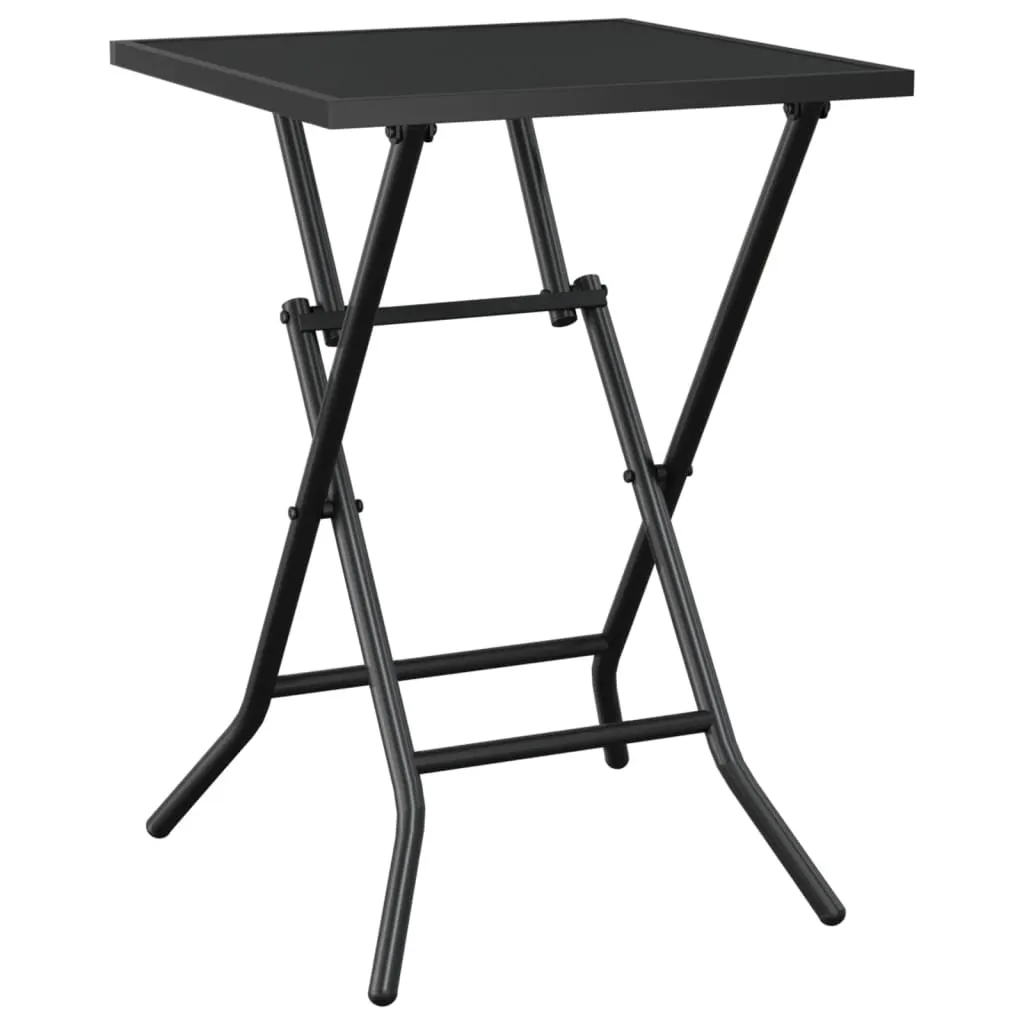 Folding Garden Table Anthracite 50x50x72 cm Steel Mesh 362748 Folding Garden Table Anthracite 50x50x72 cm Steel Mesh 362748