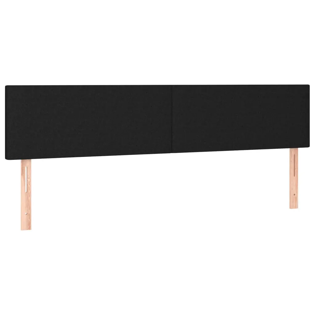 Headboards Black 200x5x78/88 cm Fabric 345846 Headboards Black 200x5x78/88 cm Fabric 345846
