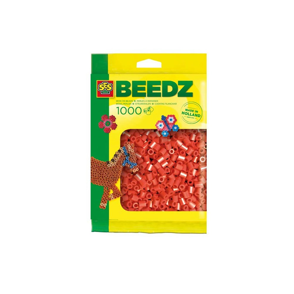 SES Creative Iron On Beads 1000 Red