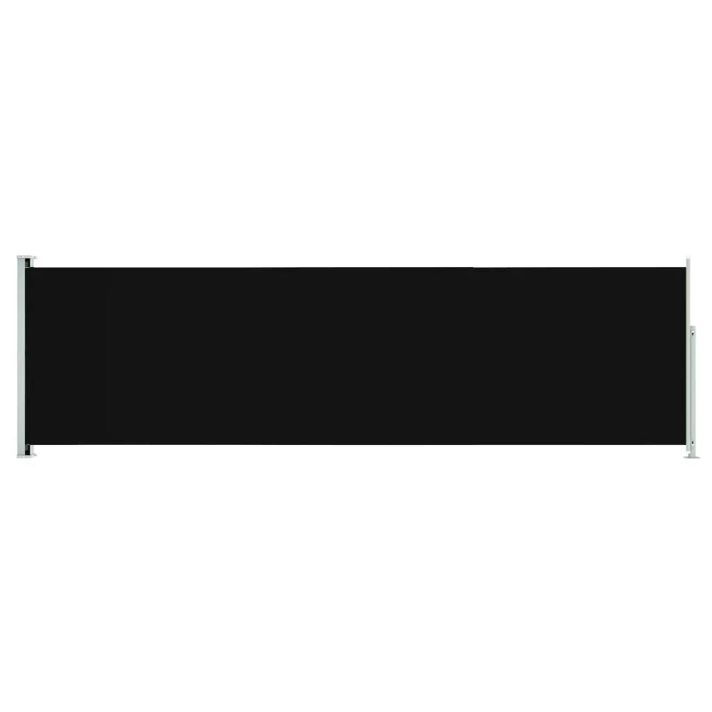Patio Retractable Side Awning 180x600 cm Black 317964 Patio Retractable Side Awning 180x600 cm Black 317964