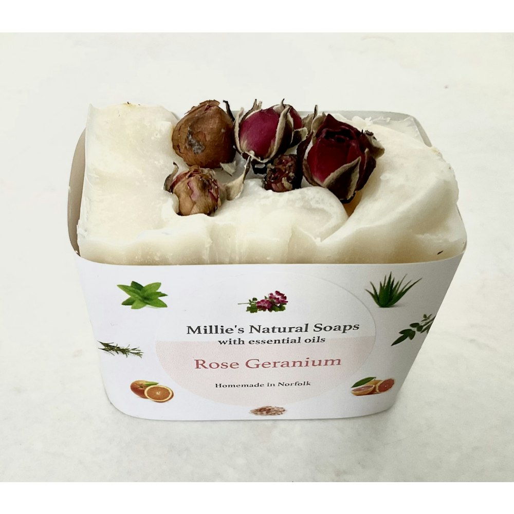Millies Natural Soaps Rose Geranium Soap