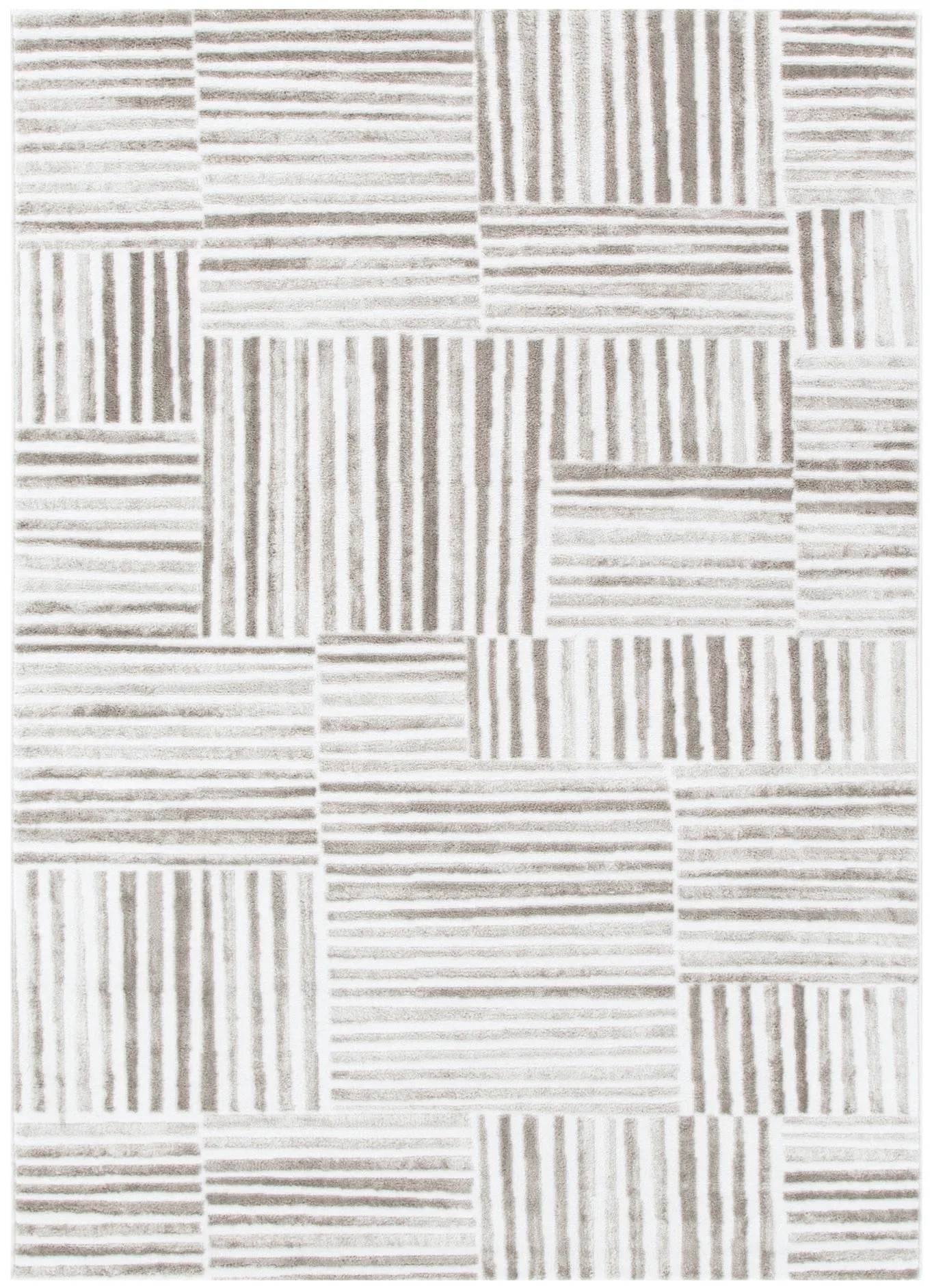 Wellington Geometric Lines Beige Rug - W003