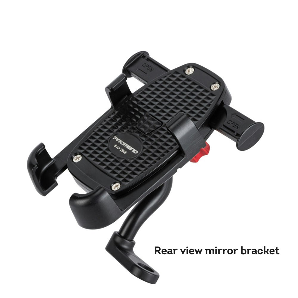 AKEZ Bicycle Handlebar Rear View Mirror Bracket Waterproof Stainless Bracket 360 Degree Rotating E-Bike/Bicycle Accessories