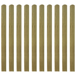 NNEVL 20 pcs Impregnated Fence Slats Wood 120 cm NNEVL 20 pcs Impregnated Fence Slats Wood 120 cm