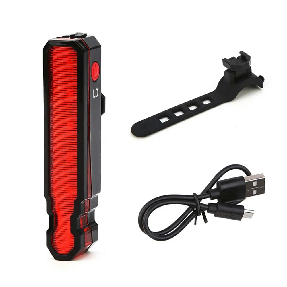LD-Laser Line Bike Rear Light LED Bicycle Tail Light IPX-5 Waterproof Cycling Safety