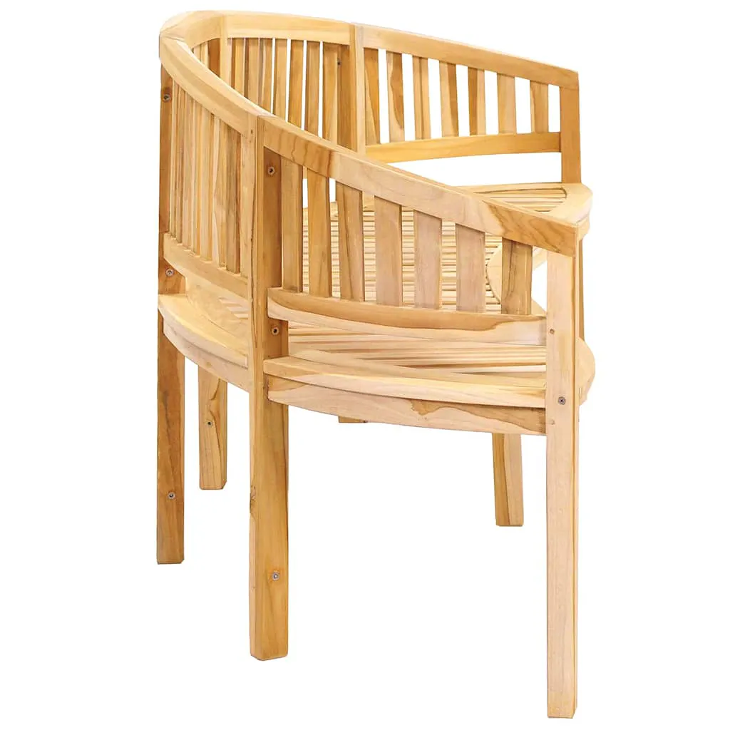Banana Bench 200 cm Solid Teak Wood 310495