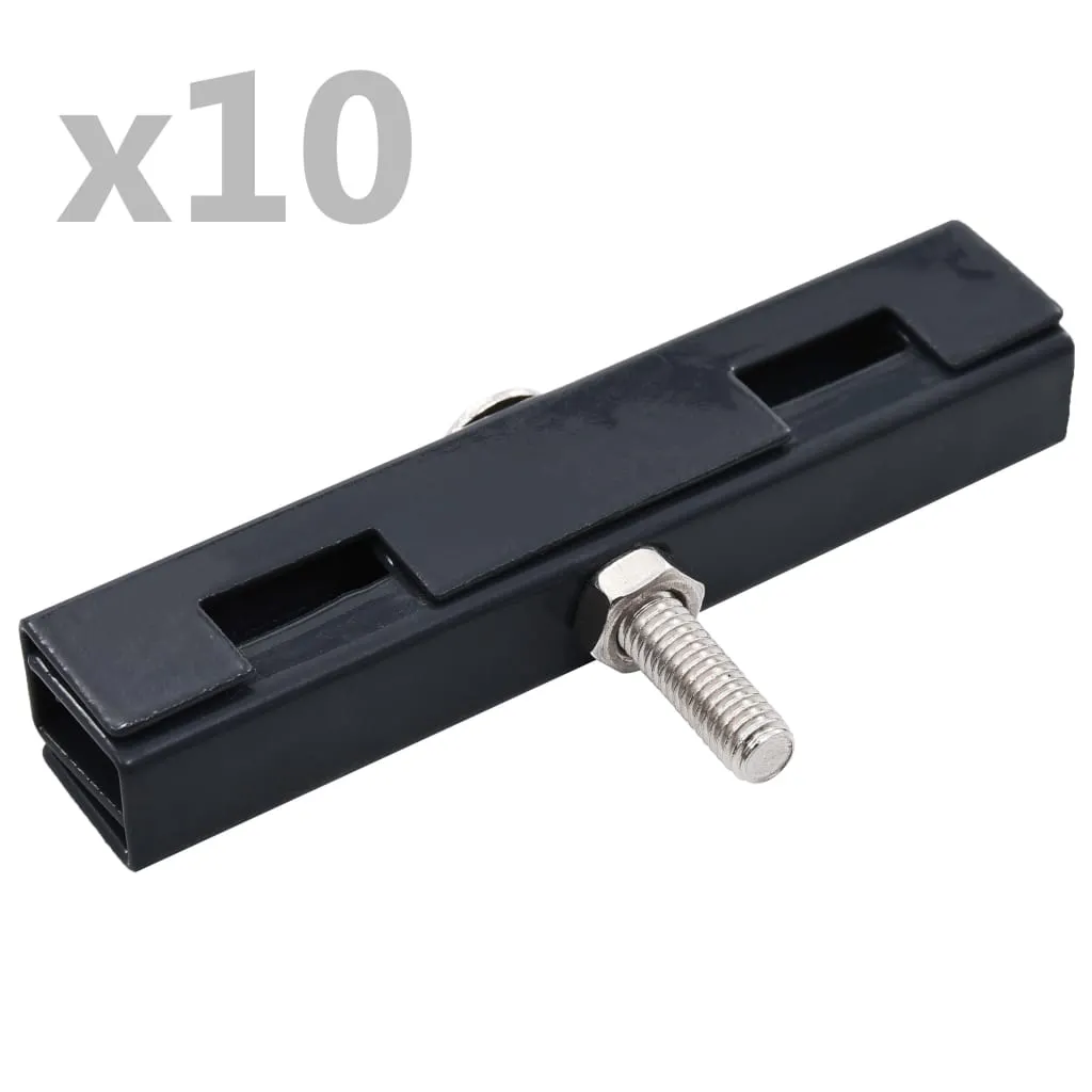 Garden U Mat Connector 10 Sets Anthracite 144495 Garden U Mat Connector 10 Sets Anthracite 144495