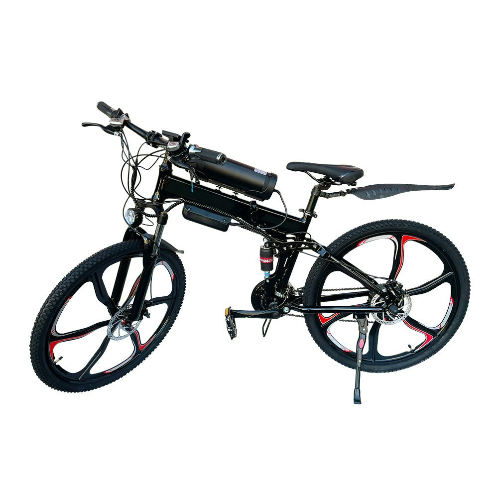 AKEZ 350W 36V 10Ah Electric Bike 21-speed Derailleur Front and Rear Suspension System