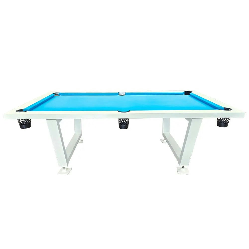 MACE NEW 8FT Luxury Slate Outdoor Pool/Billiard/Snooker Table Frame White