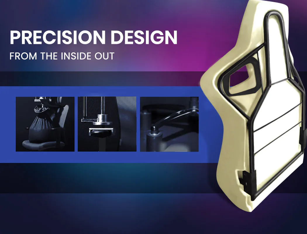 Overdrive Reclining Pink Gaming Chair Office Computer Ergonomic Racing Seat