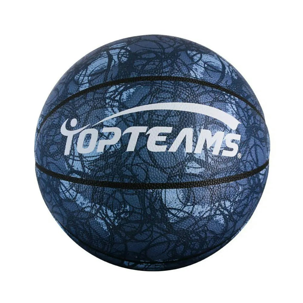 BALLSTRIKE POLSIZE7 Size 7 Basketball Excellent Bounce Game Ball Indoor Outdoor - Deep Blue