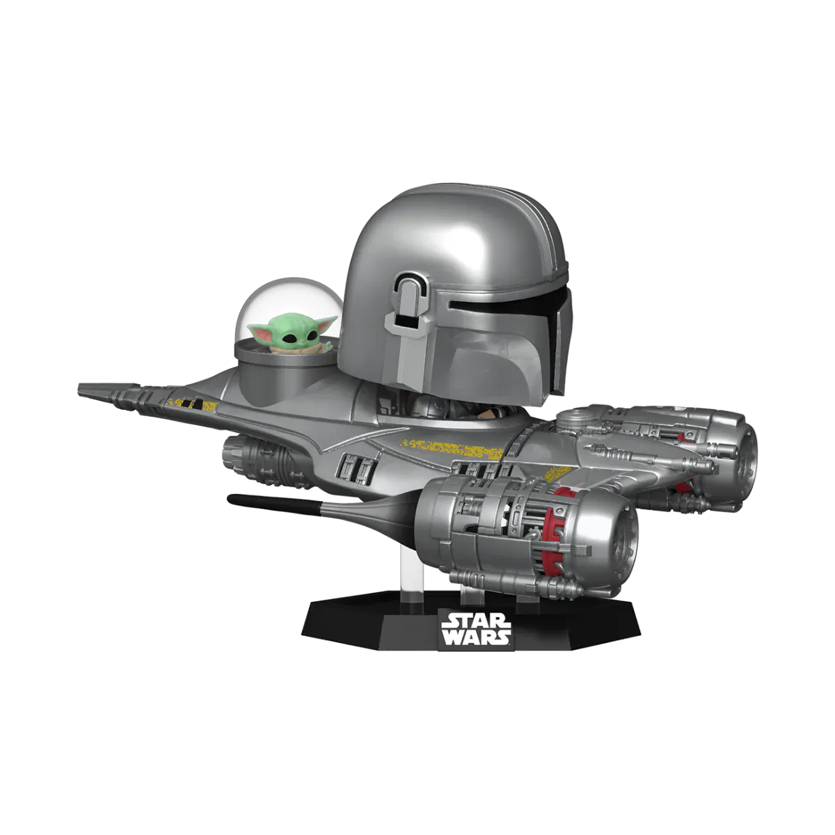 Star Wars - The Mandalorian and Grogu in N1 Starfighter US Exclusive Pop! Ride