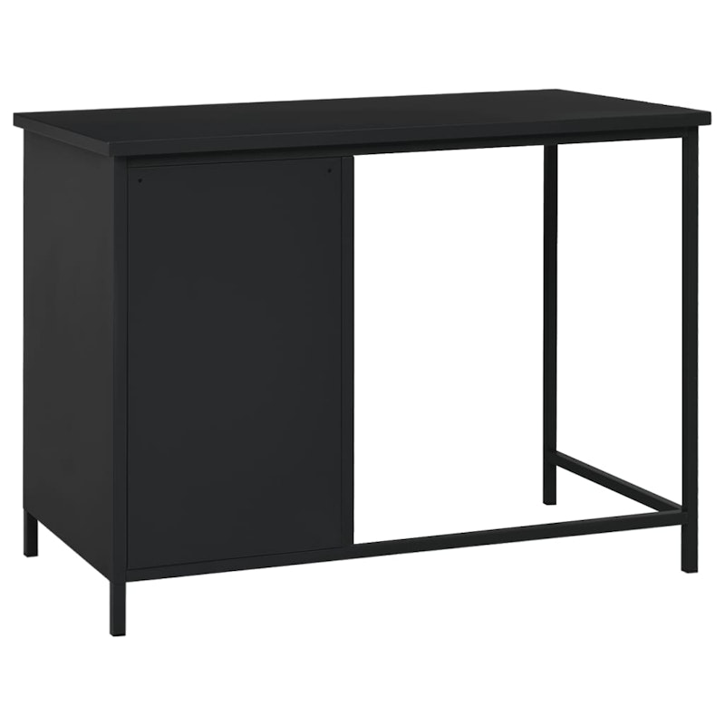 NNEVL Industrial Desk with Drawers Black 105x52x75 cm Steel image number null