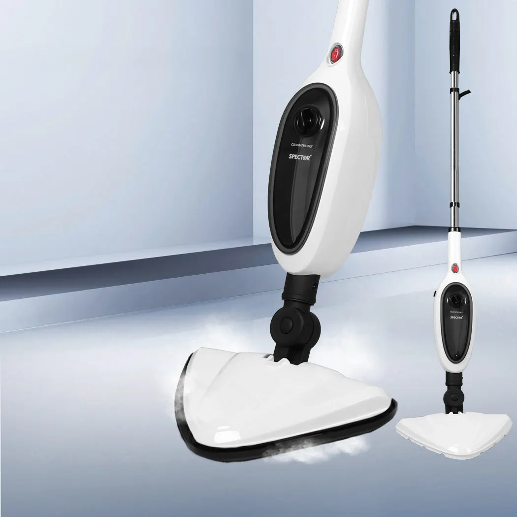 Spector 12in1 Steam Mop Handheld Cleaner Floor Carpet Window Cleaning Wash 300ML (SM2002-BK)