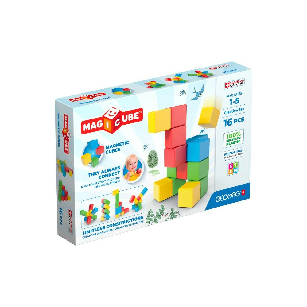 Geomag Geomag Magicube Recycled Creative Set 16 Pcs