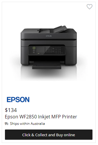 Epson WF2850 Inkjet Printer