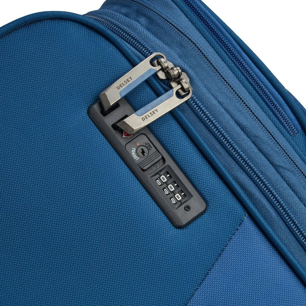 DELSEY MARINGA 78cm Large Exp Softsided Luggage - Blue