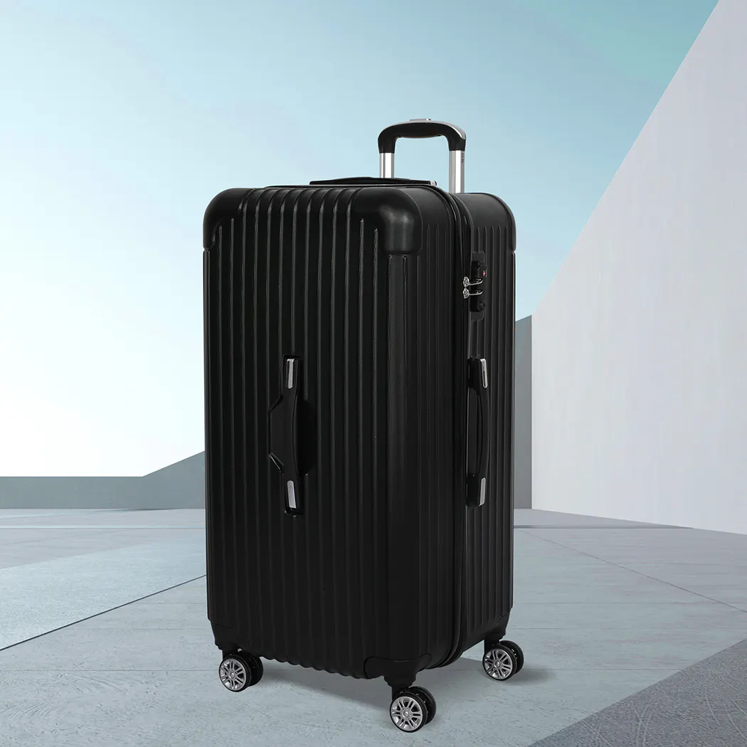 Slimbridge 30" Trunk Luggage Travel Suitcase Travelling Large TSA 4 Wheels Black Slimbridge 30" Trunk Luggage Travel Suitcase Travelling Large TSA 4 Wheels Black