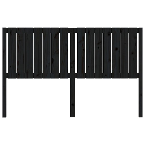 NNEVL Bed Headboard Black 155.5x4x100 cm Solid Wood Pine NNEVL Bed Headboard Black 155.5x4x100 cm Solid Wood Pine