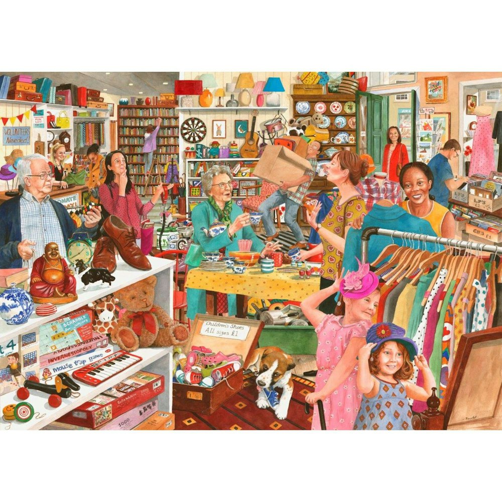 The House of Puzzles Charity Bargains - 1000 Piece Jigsaw Puzzle