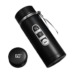 NNEOBA Thermos Bottle with LED Display Stainless Steel NNEOBA Thermos Bottle with LED Display Stainless Steel