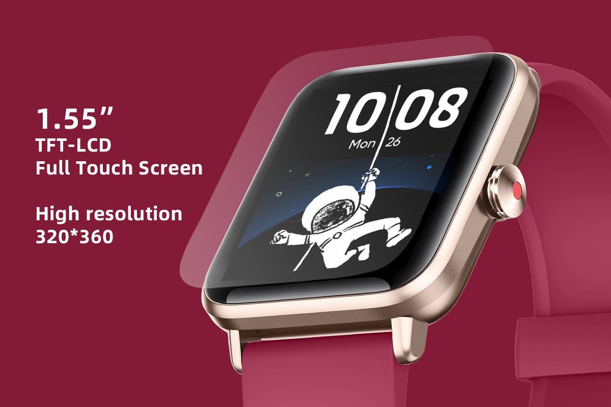 Kogan Active+ II Smart Watch (Coral Red)