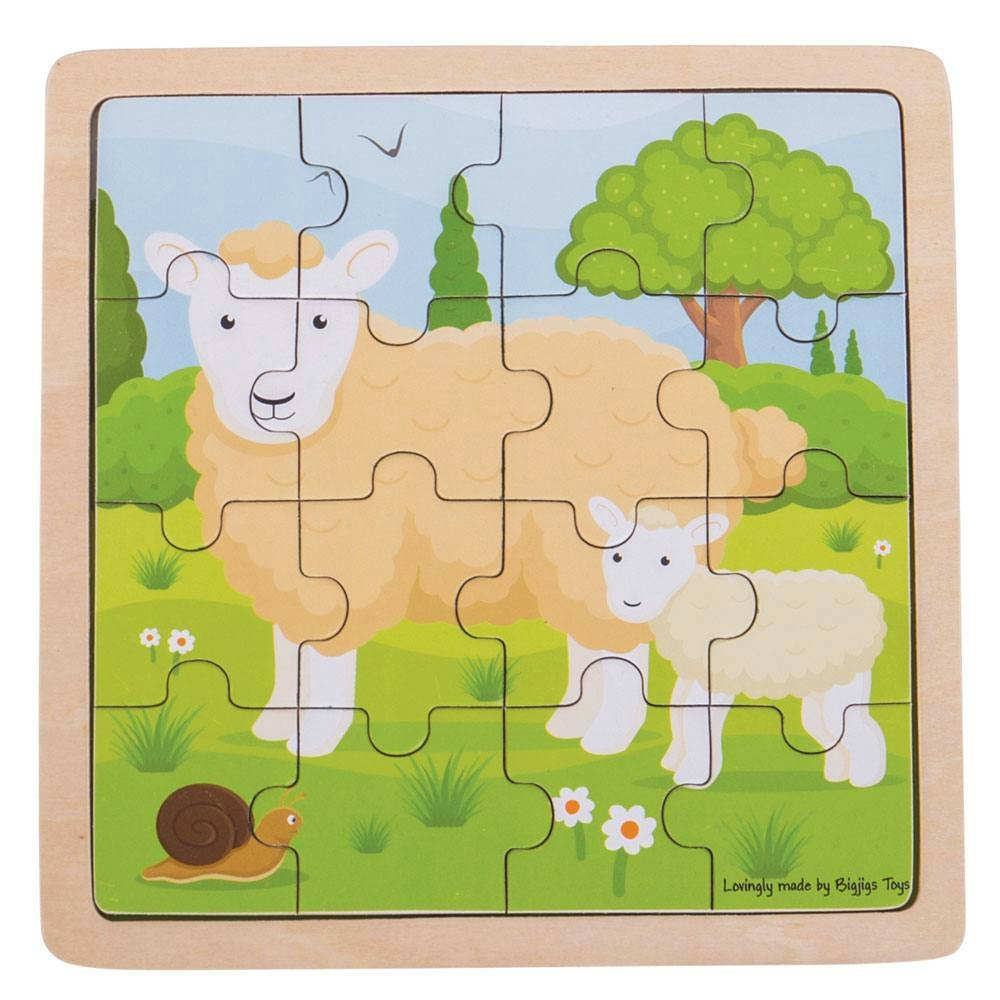 Bigjigs Toys Sheep & Lamb Puzzle