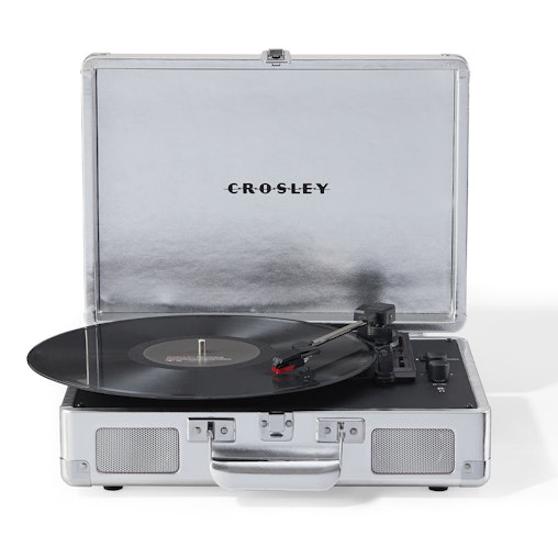 Crosley Cruiser Bluetooth Portable Turntable - Silver Crosley Cruiser Bluetooth Portable Turntable - Silver