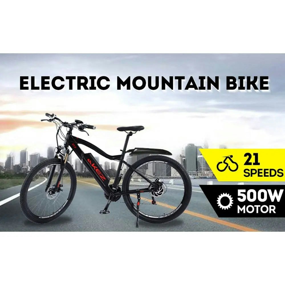 AKEZ 48V Electric Mountain Bike Aluminium Alloy Frame 27.5 Inch Wheel E-Bike