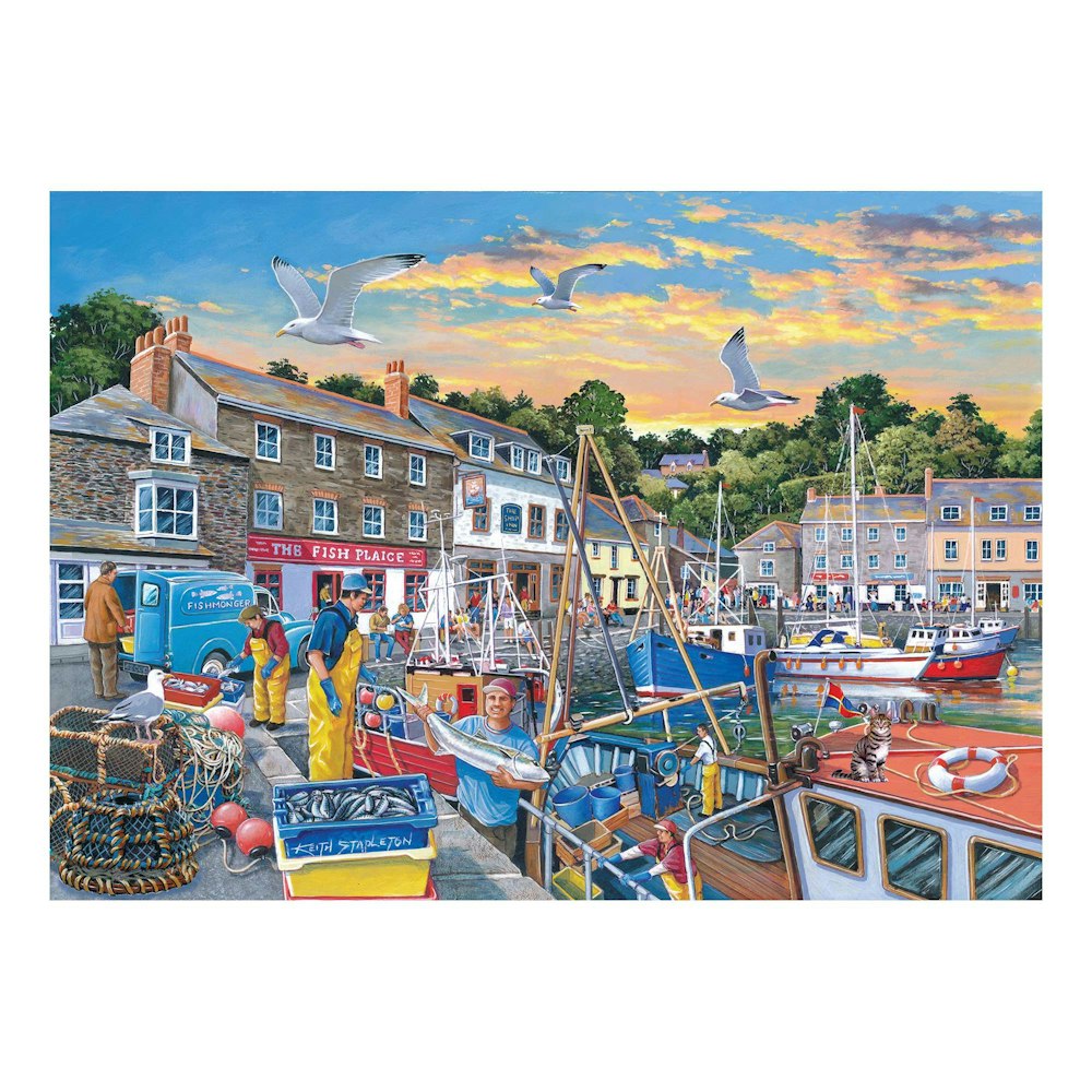 The House of Puzzles Catch Of The Day Big 500 Piece Jigsaw Puzzle