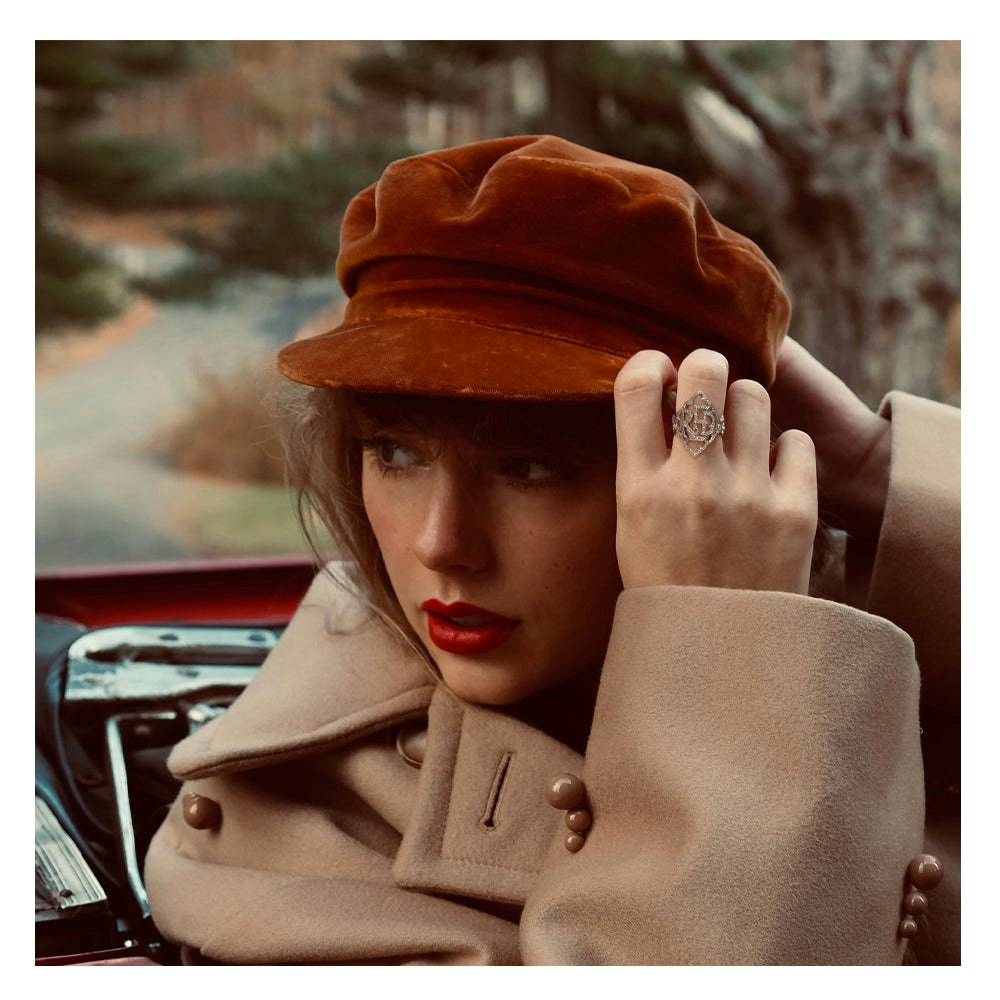 Crosley Record Storage Crate & Taylor Swifts Version Red Vinyl Album Bundle