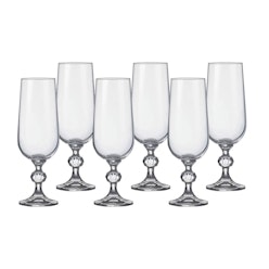 Bohemia Claudia Flutes 180mL (Set of 6) Bohemia Claudia Flutes 180mL (Set of 6)