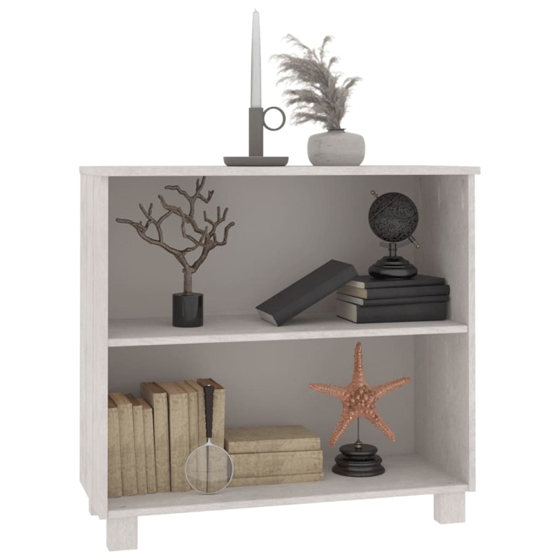 NNEVL Sideboard White 85x35x80 cm Solid Wood Pine image number null