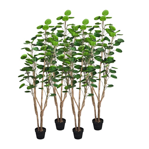 SOGA 4X 180cm Green Artificial Indoor Pocket Money Tree Fake Plant Simulation Decorative image number null