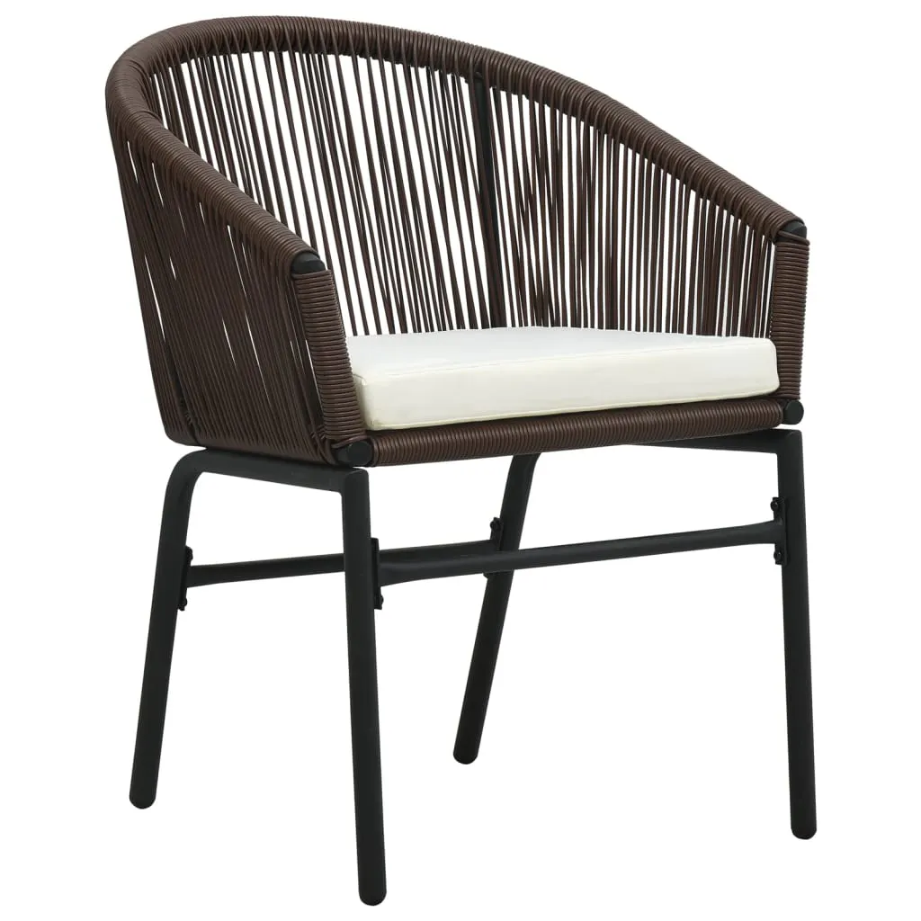 7 Piece Garden Dining Set Brown 3099230