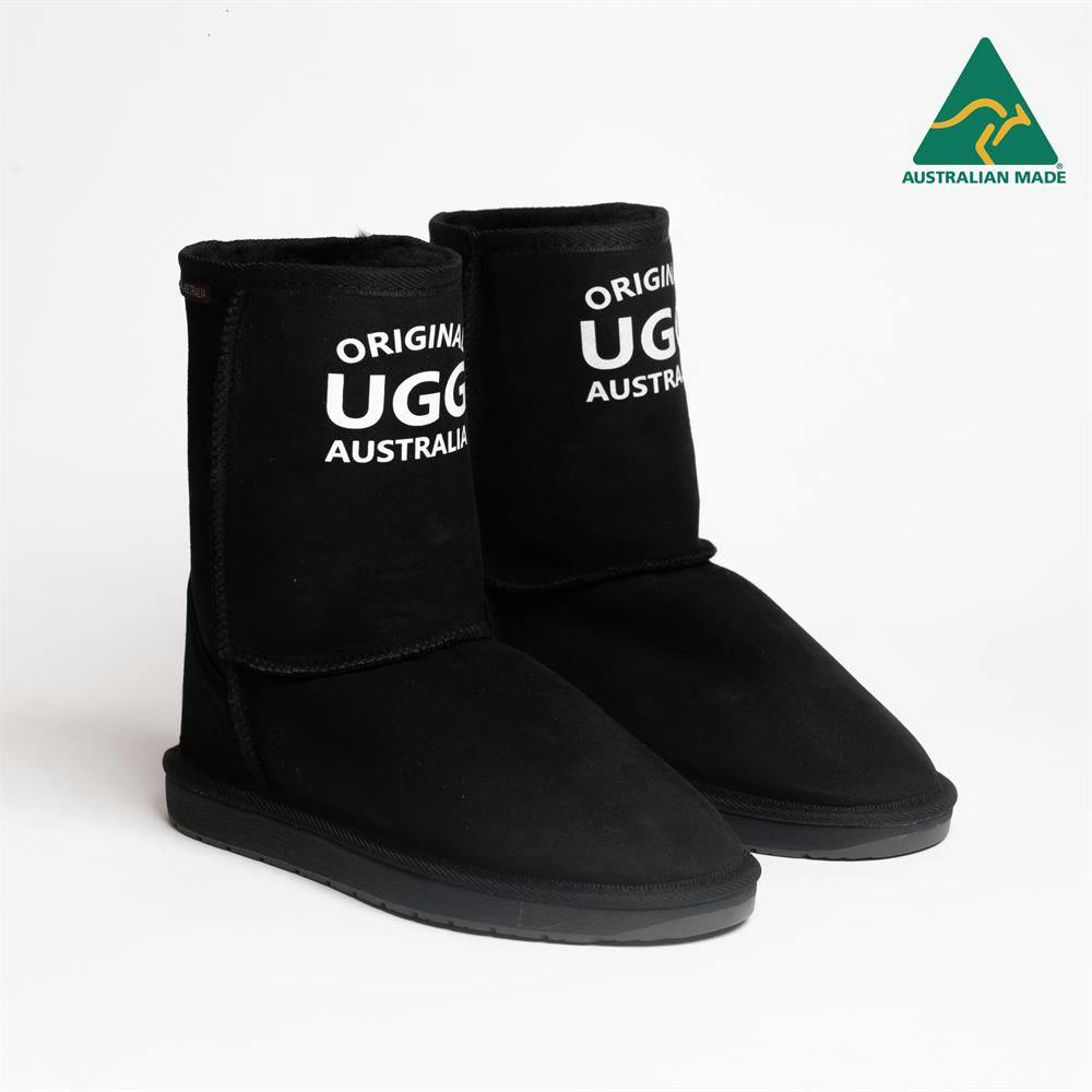 Original Ugg Australia Australian Made Short Classic Black Print Ugg Boots