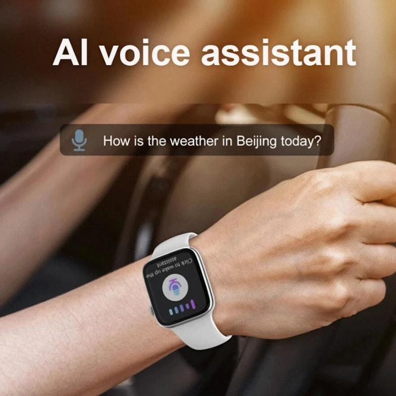 NNEOBA Smart Watch with Wireless Charging & Bluetooth Calls (Grey) image number null