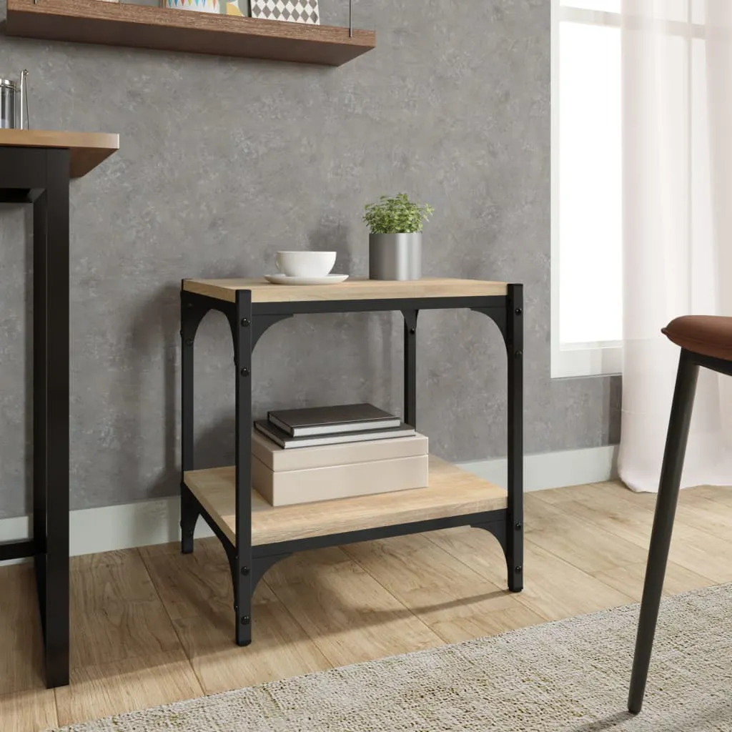 TV Cabinet Sonoma Oak 40x33x41 cm Engineered Wood and Steel 819303