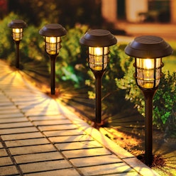 8 Pack Solar Pathway Lights Outdoor, Bright IP65 Waterproof Auto On/Off Garden Lights Solar Powered Landscape Yard Patio Walkway Driveway 8 Pack Solar Pathway Lights Outdoor, Bright IP65 Waterproof Auto On/Off Garden Lights Solar Powered Landscape Yard Patio Walkway Driveway