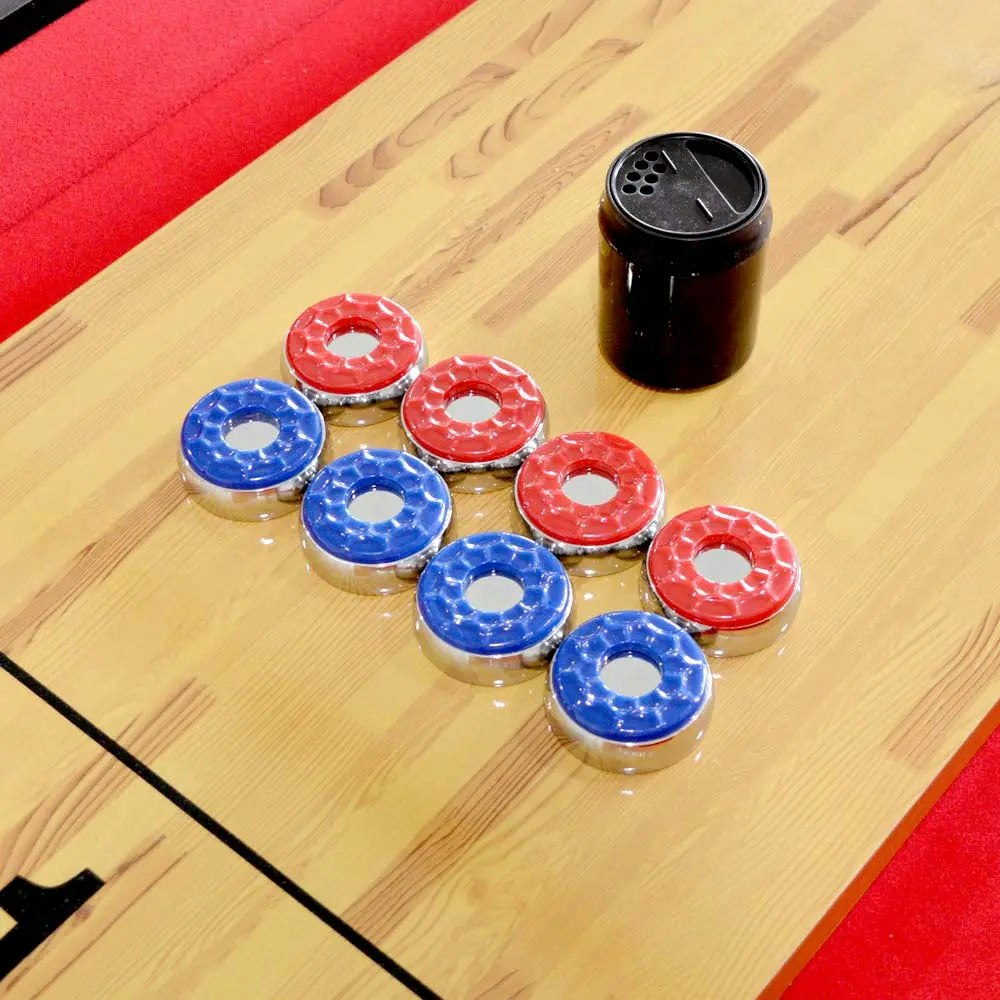 MACE S03 9FT Shuffleboard Table Black&Red
