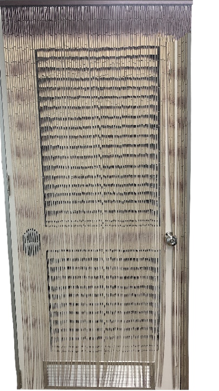 Deluxe Handmade Bamboo Door Curtain Room Divider Strands (90cm x 200cm) - Door Pattern image number null