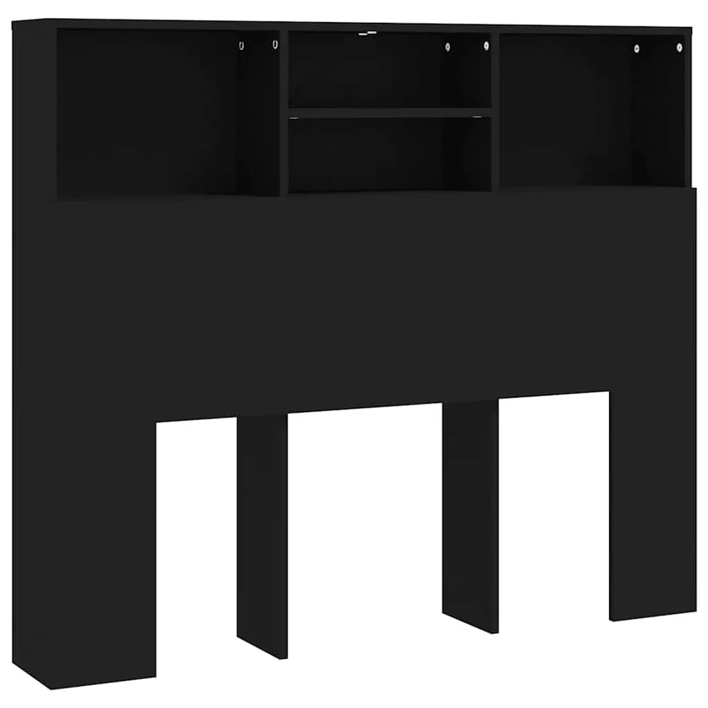 Headboard Cabinet Black 120 cm 811854 Headboard Cabinet Black 120 cm 811854