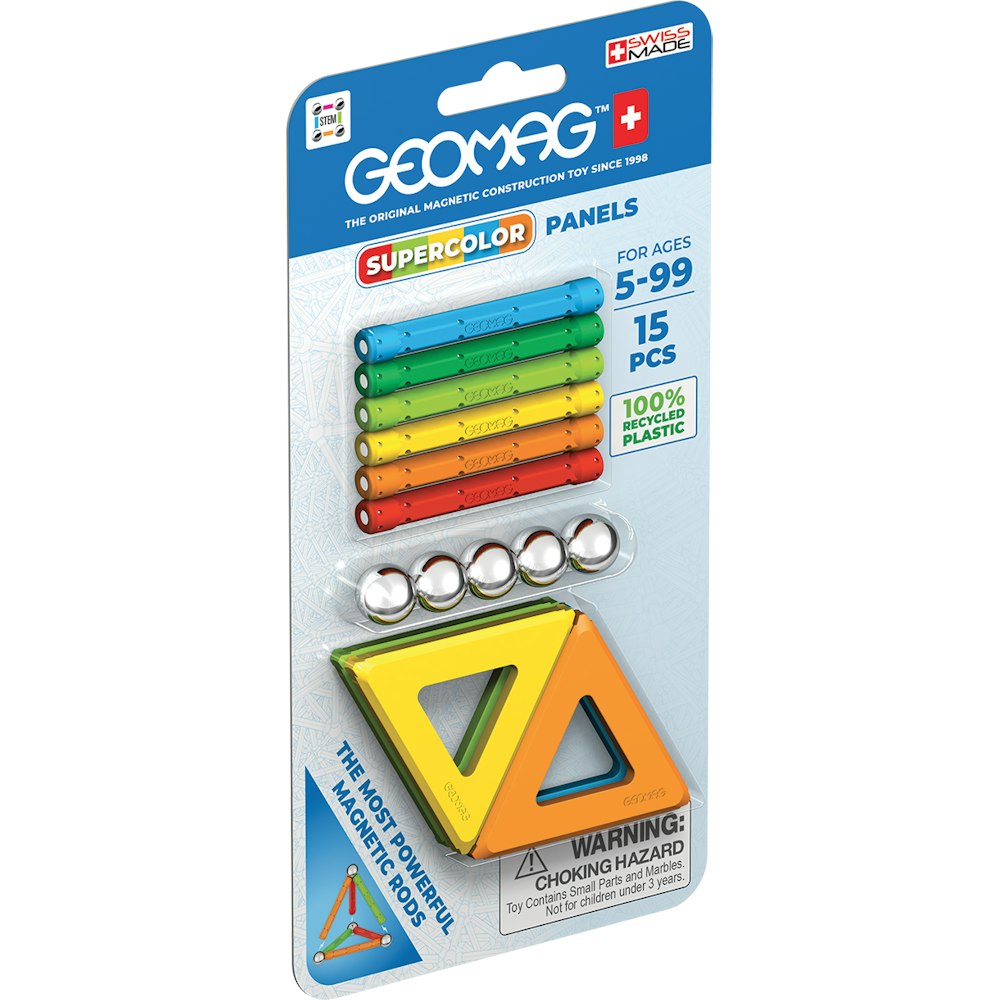 Geomag magnetic supercolor - 15 pieces
