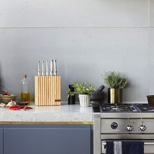 Furi Pro 5 Piece Wood Knife Block Furi Pro 5 Piece Wood Knife Block