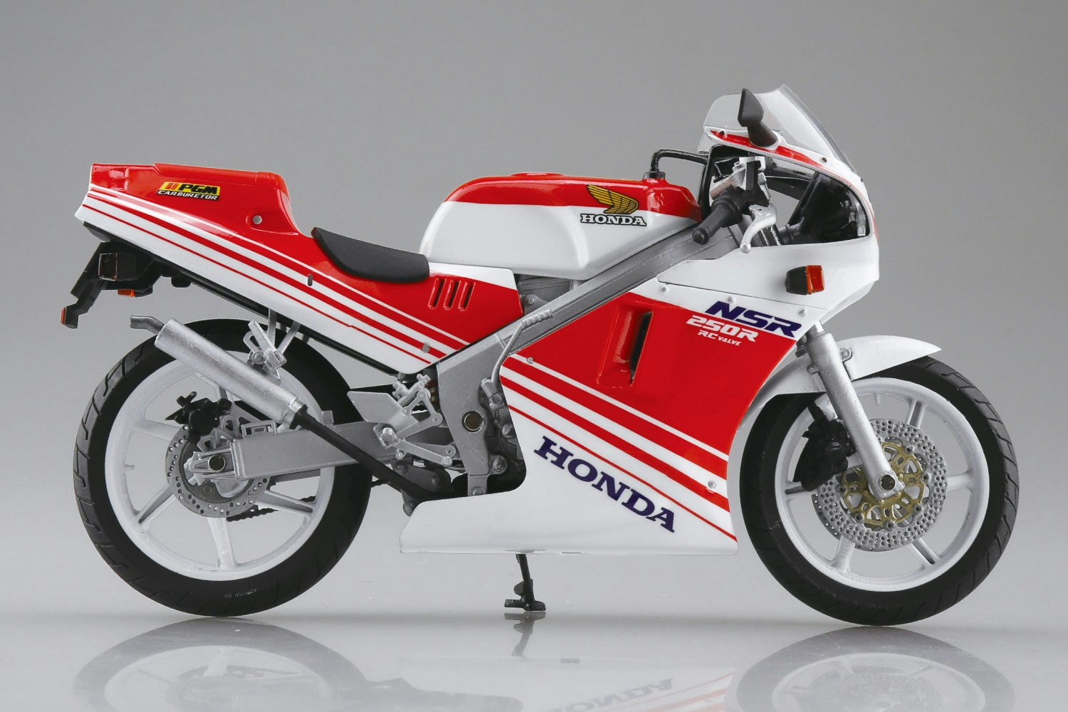 1/12 Diecast Honda NSR250R 88 Fighting (Red/Ross White)