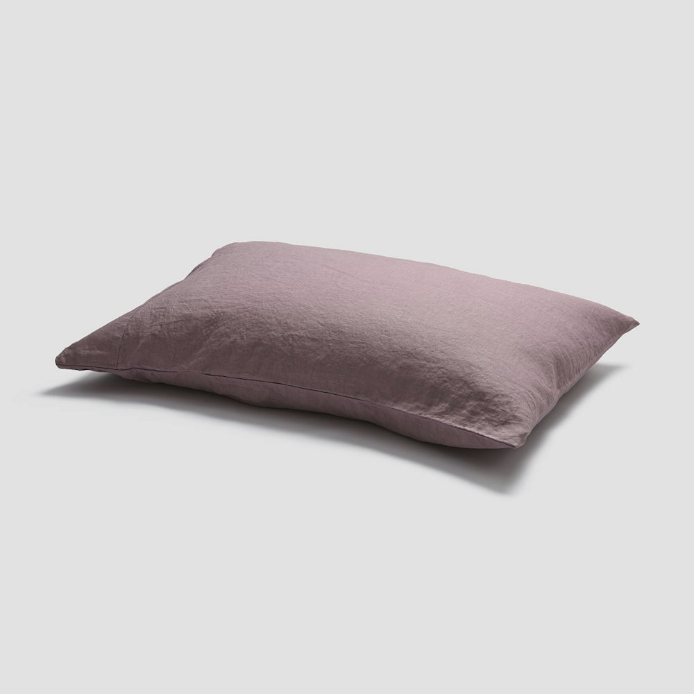 Piglet in Bed Elderberry 100% Linen Pillowcases (pair)